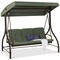 Best Choice Products 3-Seat Outdoor Converting Canopy Swing Glider Patio Hammock w/ Removable Cushions